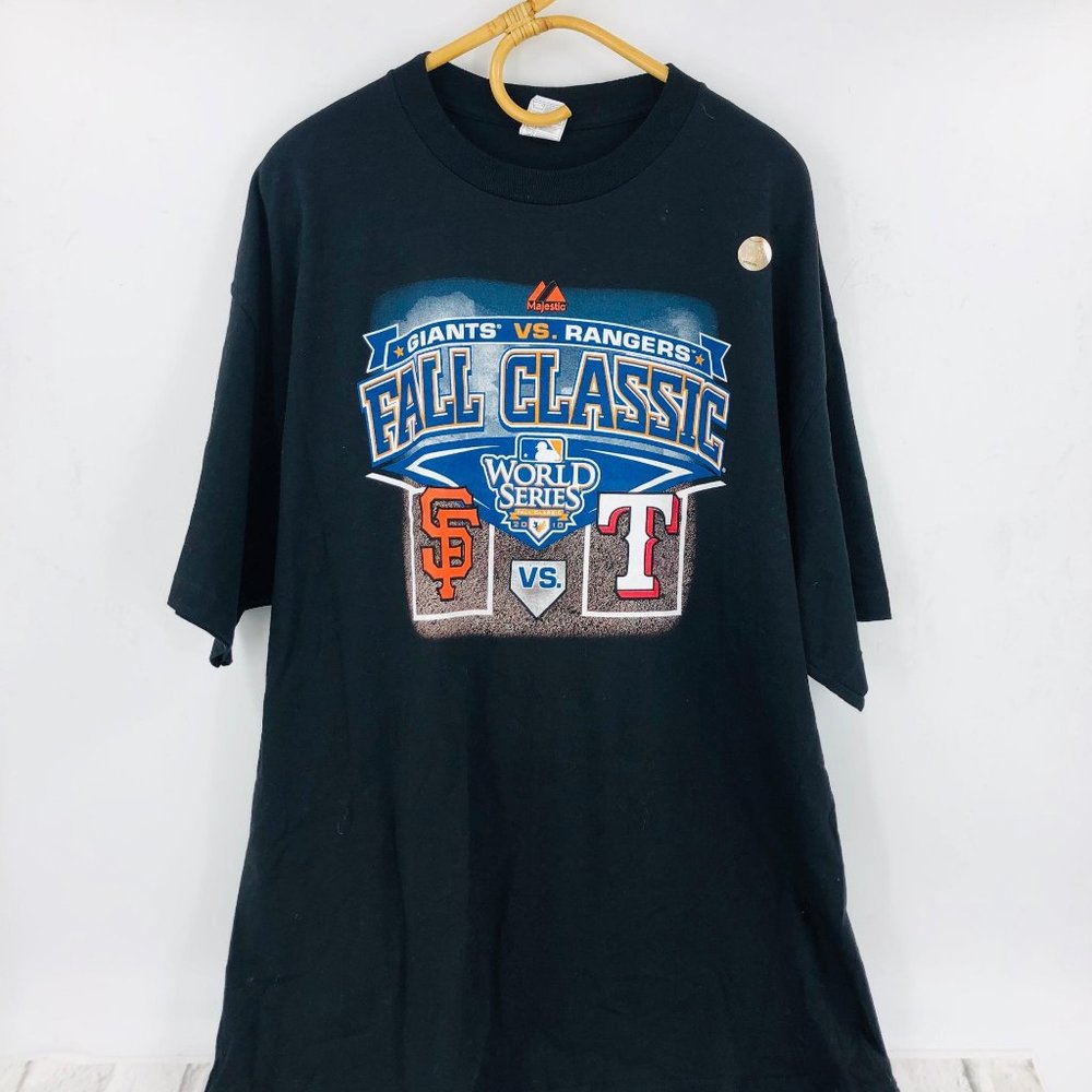 WORLD SERIES San Fransisco Giants Texas Ranger Tee - Picture 2 of 15